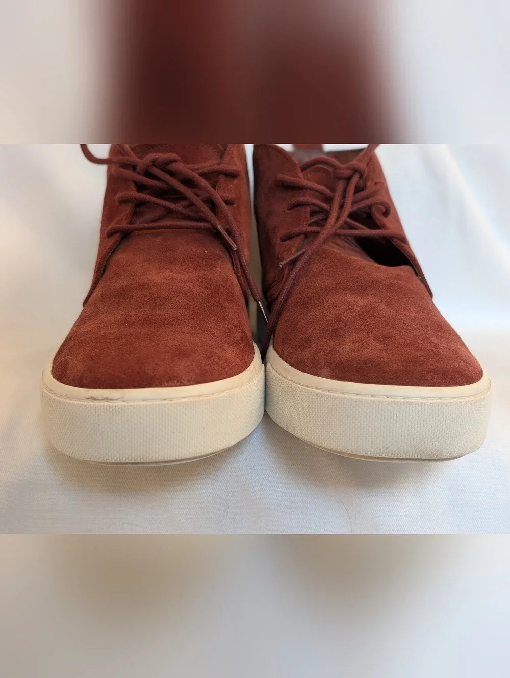 Tod’s Men’s Suede Chukka Boots Burgundy Made in Italy Size 8.5